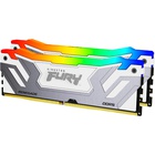 Модуль пам'яті для комп'ютера DDR5 48GB (2x24GB) 8800 MHz Renegade RGB White/Silver Kingston Fury (ex.HyperX) (KF588CU42RWAK2-48) U1074371