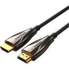 Кабель мультимедійний HDMI to HDMI 20.0m V2.0 Optical 4K 60Hz 18Gbps Dolby 7.1 PVC Black Zinc Alloy Vention (ALABQ) U0955498