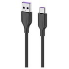 Дата кабель USB 2.0 AM to Type-C 1.0m Glow black 2E (2E-CCAC-BL) U0720434