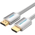 Кабель мультимедійний HDMI to HDMI 3.0m V2.0 4K 60Hz Silver Metal Type Vention (AABII) U0955482