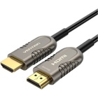 Кабель мультимедійний HDMI to HDMI 15.0m V2.1 Optical 8K 60Hz 48Gbps Dolby 7.1 TPE Black Metal Type Vention (AAZBN) U0955494