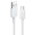 Дата кабель USB 2.0 AM to Type-C 0.9m 322 White Anker (A81H5H21/A81H5G21) U0902966