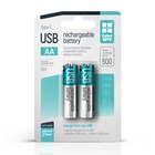 Акумулятор ColorWay AA USB-С 2220 mAh 1.5V (2шт) (Li-Polymer) (CW-UBAA-10) U0949529