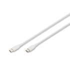 Дата кабель USB-C to USB-C 1.0m USB 2.0 60W silicone white Digitus (AK-300341-010-W) U0986132