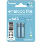 Акумулятор Panasonic AAA Eneloop 550mAh Lite NI-MH * 2 (BK-4LCCE/2DCP) U1004858