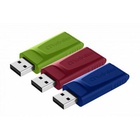 USB флеш накопитель Verbatim 3x16GB Slider Red/Blue/Green USB 2.0 (49326) U0518128