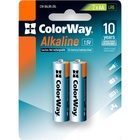 Батарейка ColorWay AA LR6 Alkaline Power (щелочные) * 2 blister (CW-BALR06-2BL) U0725730