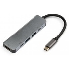 Концентратор Vinga Type-C to 4K HDMI+2*USB3.0+2*PD aluminium (VCPHTC5AL) U0463425