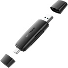 Зчитувач флеш-карт Ugreen USB-C + USB to TF/SD 3.0 CM304 black (80191) U1139324