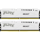 Модуль пам'яті для комп'ютера DDR5 64GB (2x32GB) 6000 MHz Beast White XMP Kingston Fury (ex.HyperX) (KF560C30BWK2-64) U0944210