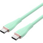 Дата кабель USB-C to USB-C 2.0m USB2.0 100W (20V/5A) Light Green Silicone Vention (TAWGH) U0955450