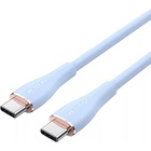 Дата кабель USB-C to USB-C 2.0m USB2.0 100W (20V/5A) Light Blue Silicone Vention (TAWSH) U0955449