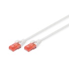 Патч-корд 1м, CAT 6 UTP, AWG 26/7, Cu, LSZH, white Digitus (DK-1617-010/WH) U0595655