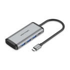 Концентратор Vention USB 3.1 Type-C to 3хUSB 3.0/TF/SD/PD 87W 6-in-1 (TGRHB) U0955526