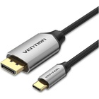 Кабель мультимедійний USB-C 3.1 to DisplayPort M 1.5m v.1.2 4K60Hz Aluminum Alloy black Vention (CGZBG) U0955459