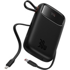 Батарея універсальна Baseus QPow2 20000mAh 30W, with 2*Type-C Cable, Black (P10055009113-00) U1000982