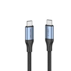 Дата кабель USB-C to USB-C 1.0m USB4.0 240W (50V/5A) 8K60Hz Thunderbolt 4 Gray Aluminum Alloy Vention (TAVHF) U0955452