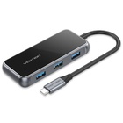 Концентратор Vention USB 3.1 Type-C to HDMI 4K60Hz/USB 3.0х3/RJ45/PD 87W 6-in-1 Mirrored Surface (TFFHB) U0955518