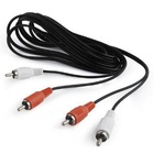 Кабель мультимедийный 2RCA to 2RCA 5.0m Cablexpert (CCA-2R2R-5M) U0291849