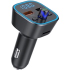 FM модулятор Vortex VO2101 USB QC3.0/USB OTG/microSD Black (VO2101) U1021669