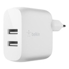 Зарядное устройство Belkin Home Charger (24W) DUAL USB 2.4A, white (WCB002VFWH) U0449680